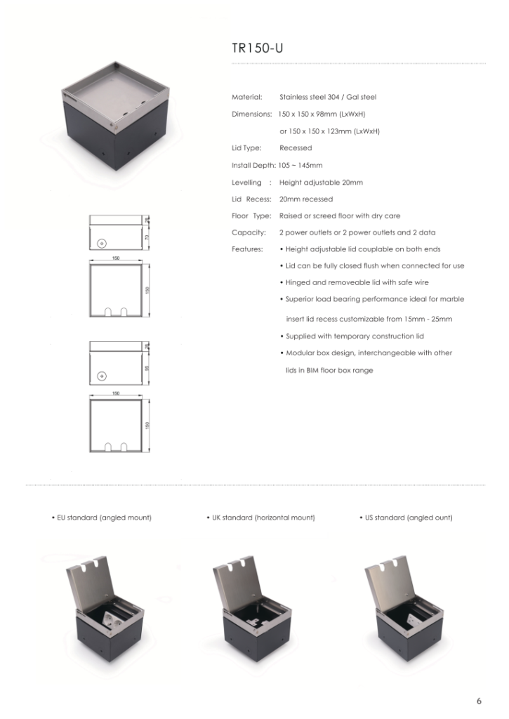 Heavy Duty Floor Socket-BIM_008 (Medium)