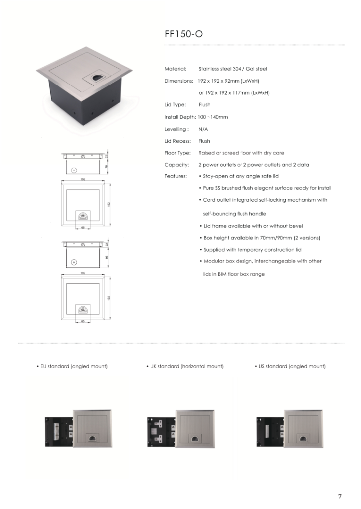Heavy Duty Floor Socket-BIM_009 (Medium)
