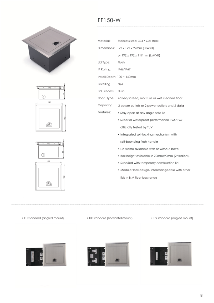 Heavy Duty Floor Socket-BIM_010 (Medium)
