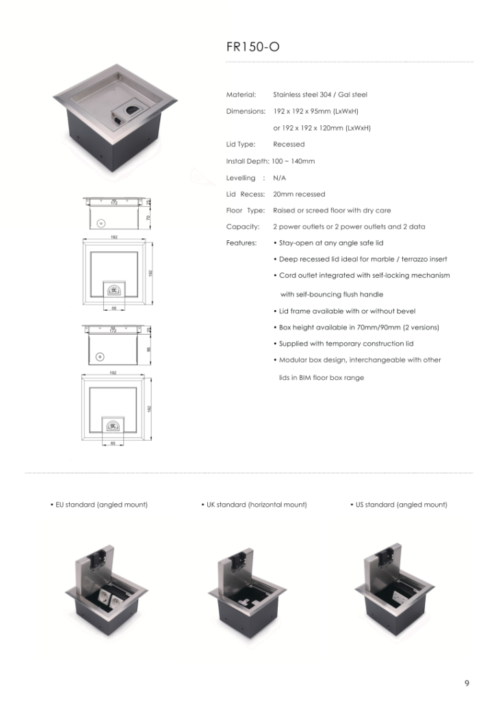 Heavy Duty Floor Socket-BIM_011 (Medium)