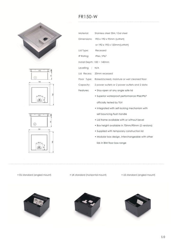 Heavy Duty Floor Socket-BIM_012 (Medium)