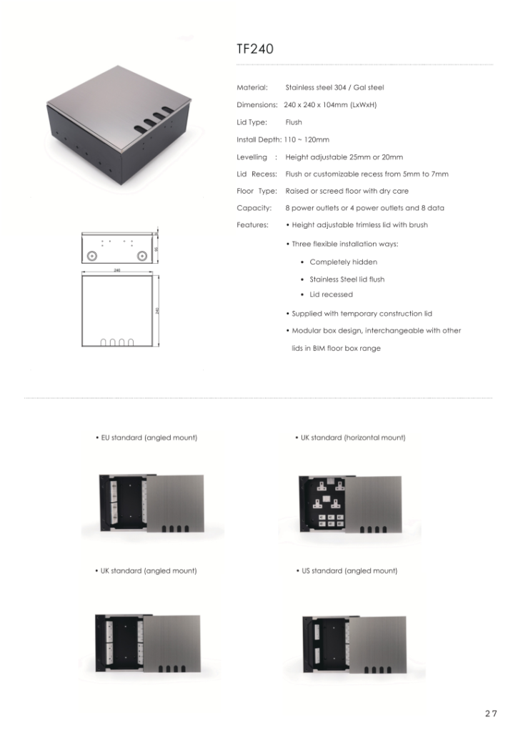 Heavy Duty Floor Socket-BIM_029 (Medium)