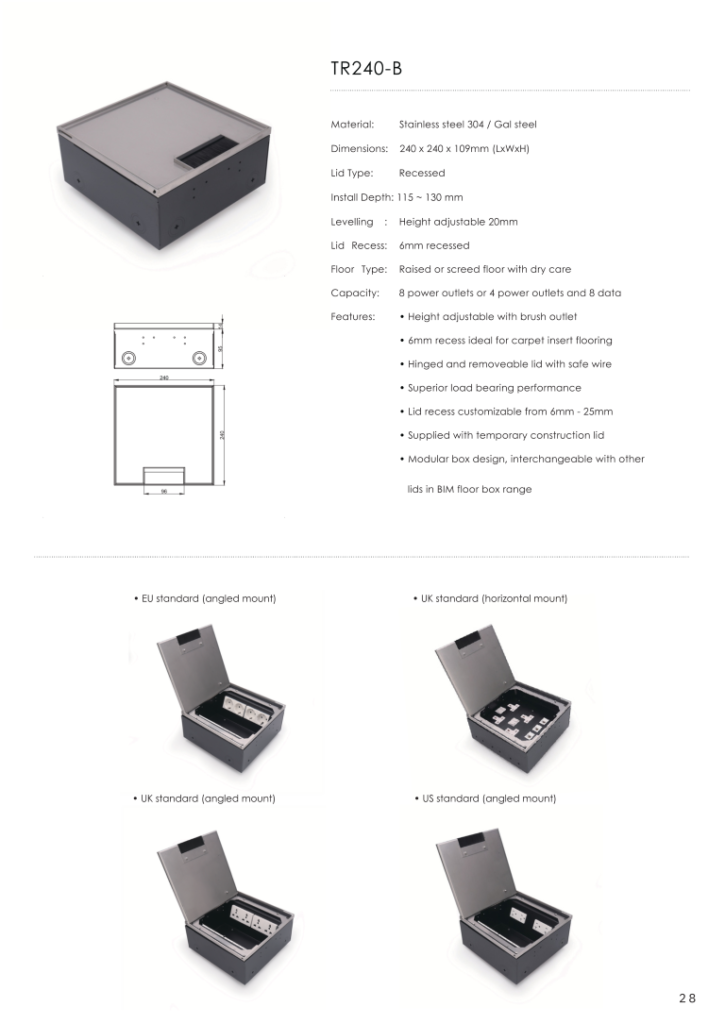 Heavy Duty Floor Socket-BIM_030 (Medium)