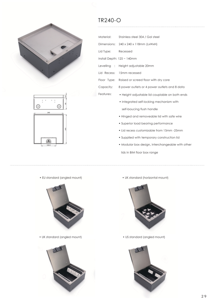 Heavy Duty Floor Socket-BIM_031 (Medium)