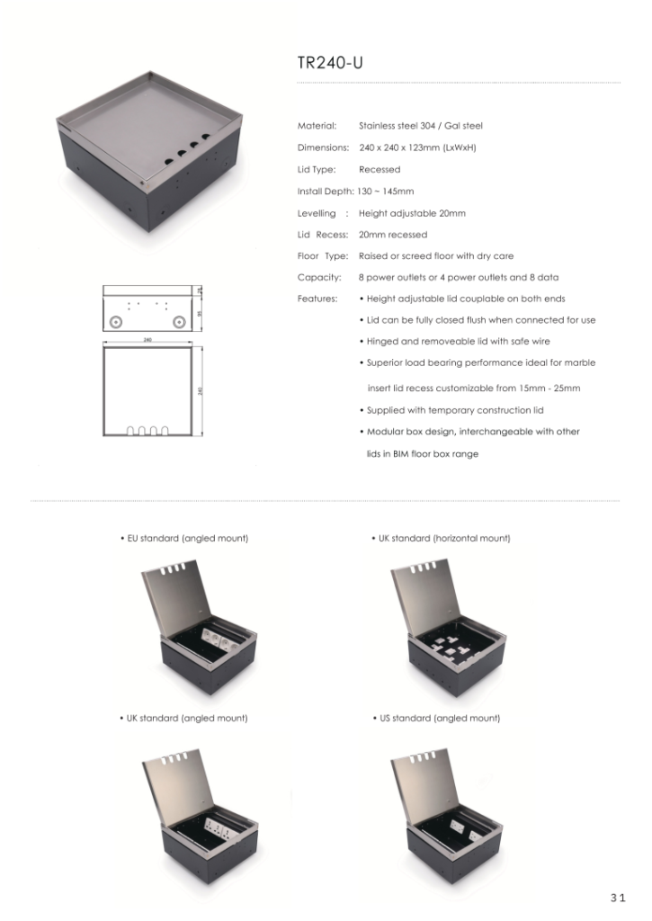 Heavy Duty Floor Socket-BIM_033 (Medium)