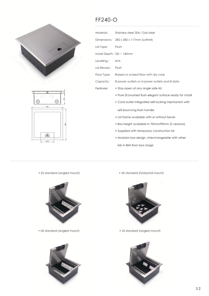 Heavy Duty Floor Socket-BIM_034 (Medium)