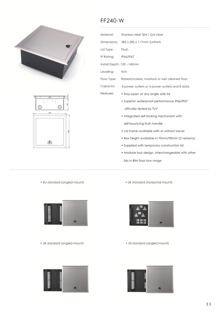 Heavy Duty Floor Socket-BIM_035 (Medium)