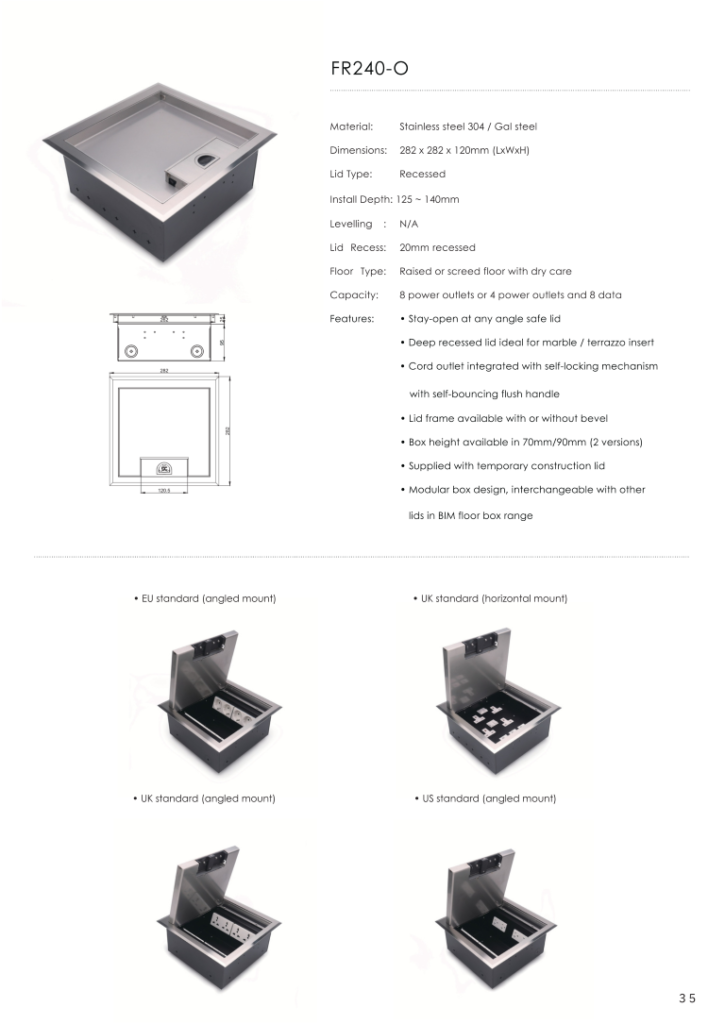 Heavy Duty Floor Socket-BIM_037 (Medium)