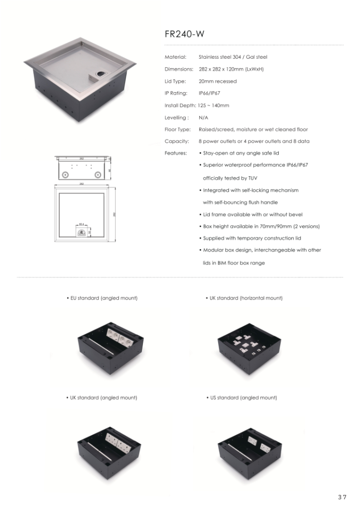 Heavy Duty Floor Socket-BIM_039 (Medium)