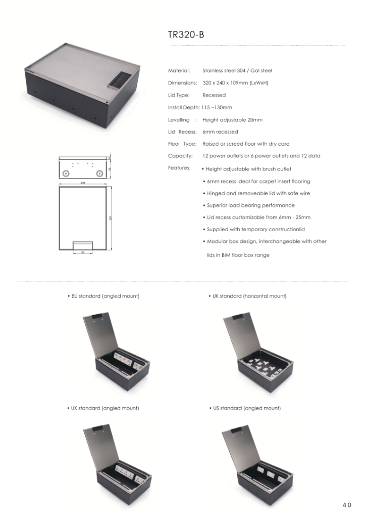 Heavy Duty Floor Socket-BIM_042 (Medium)
