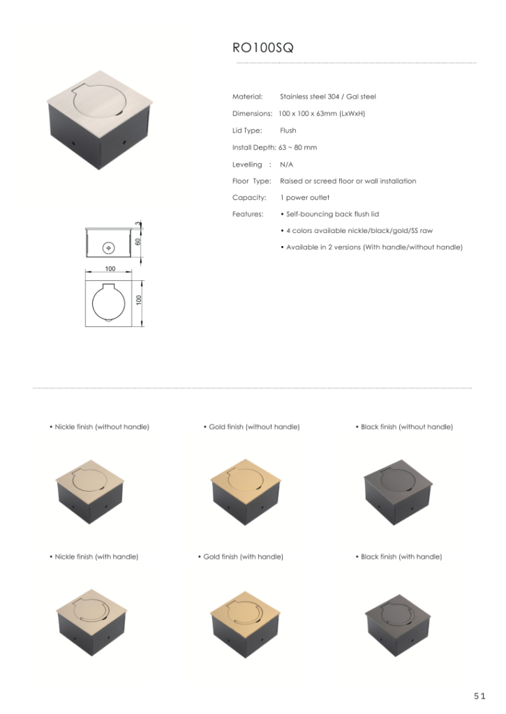 Heavy Duty Floor Socket-BIM_053 (Medium)