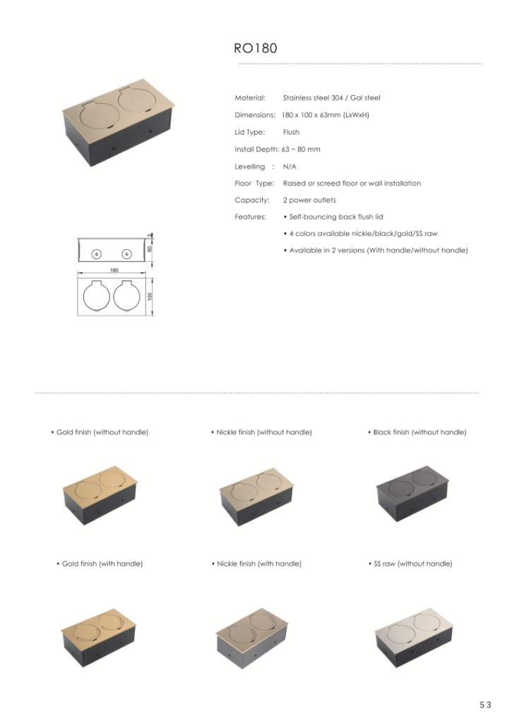 Heavy Duty Floor Socket-BIM_055 (Medium)